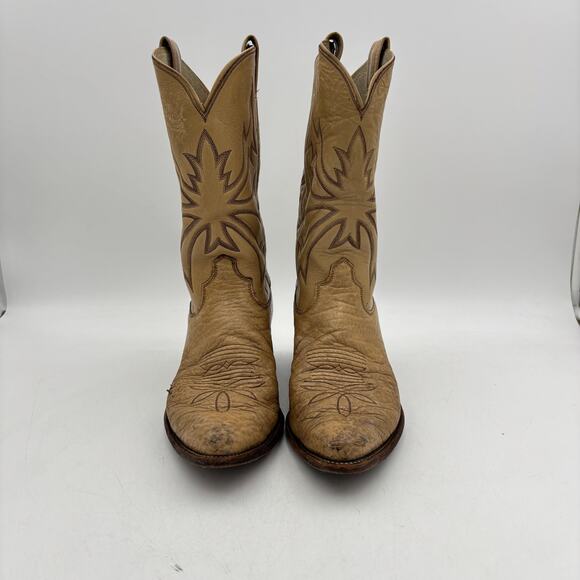 Vintage Olathe 26611 Leather Western Cowboy Boots Mens 9 D Workwear USA main image 9